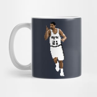 Tim Duncan Pixel Running Mug